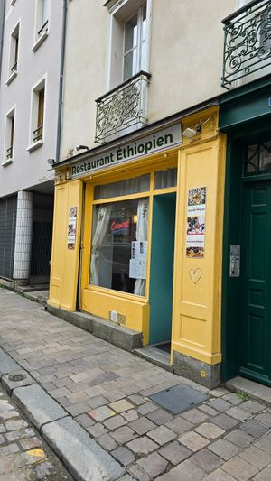 Front and entrance at Restaurant Ethiopien in Rennes