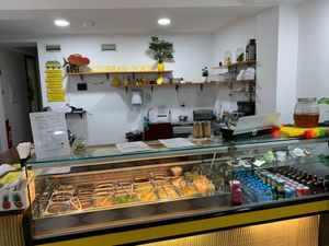 Different salad, protein & topping options   at Azorean Poke in Sao Miguel