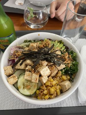 My vegan poke bowl  at Azorean Poke in Sao Miguel