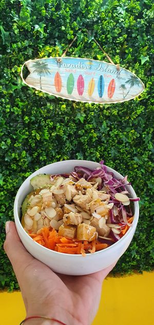 Try our Vegan Poke, or make your own Vegan Poke! at Azorean Poke in Sao Miguel