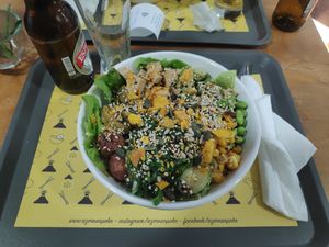 Self picked ingredients at Azorean Poke in Sao Miguel