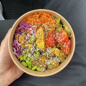 Create your own vegan bowl  at Azorean Poke in Sao Miguel