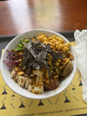 Vegane Bowl - sehr lecker!   at Azorean Poke in Sao Miguel