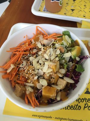 Vegan poke  at Azorean Poke in Sao Miguel