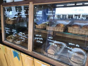 Bread options  at Curumim Forno e Café in Brasilia