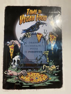 Zombie Pizza!  at Time To Vegan Food in Sao Paulo