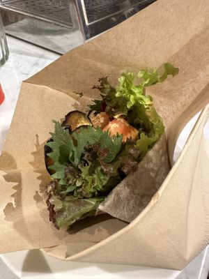 Half pita  at Kuumba du Falafel in Tokyo