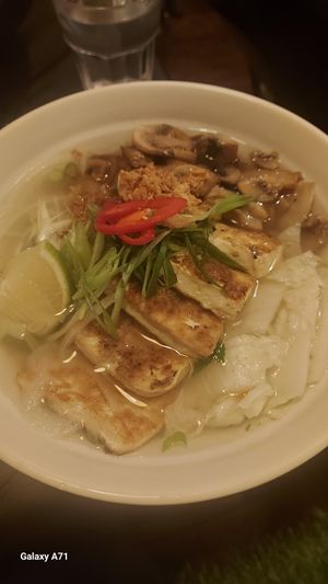 Tofu Pho - the broth is sooo tasty!! at The Viet Kitchen in Bristol