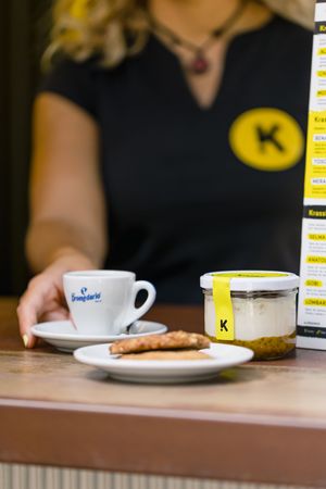 Breakfast with organic coffee at The Krass Corner in Tenerife