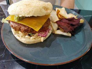 Choriburguer at Velada in Barcelona