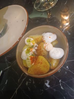 Patatas bravas at Velada in Barcelona