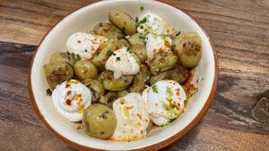 Patatas bravas  at Velada in Barcelona