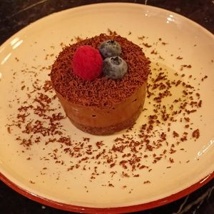 Chocolate cheesecake at Velada in Barcelona