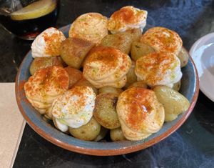 Patatas bravas  at Velada in Barcelona