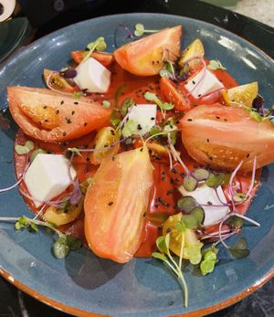 Tomatoes and feta  at Velada in Barcelona