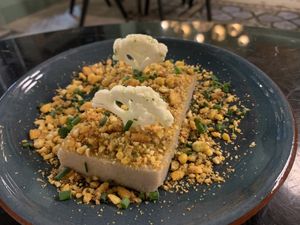 Cauliflower Panna Cotta  at Velada in Barcelona