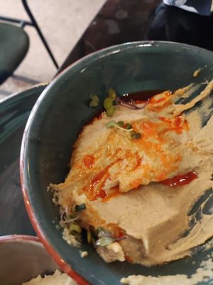 Hummus at Velada in Barcelona