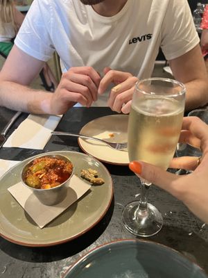 Dynamite olives 🔥   at Velada in Barcelona