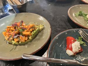 The super fishy salmon is definitely a talking point, very good.  at Velada in Barcelona