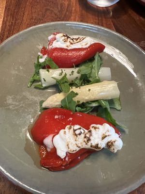 Cheese filled peppers were the best!   at Velada in Barcelona