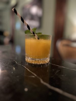 Alcohol free cocktail - panema Passion Martini  at Velada in Barcelona