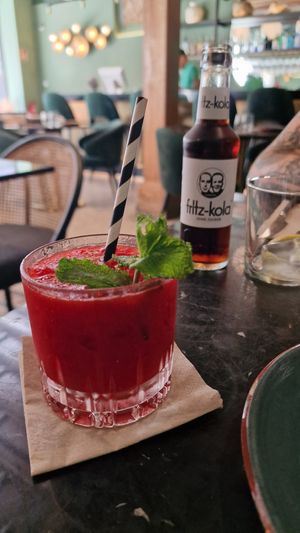Strawberry fields mocktail at Velada in Barcelona