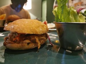Bbq burger at Velada in Barcelona