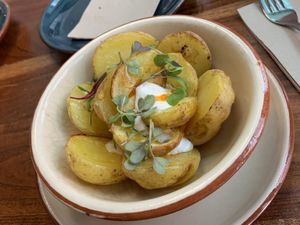 Patatas bravas  at Velada in Barcelona