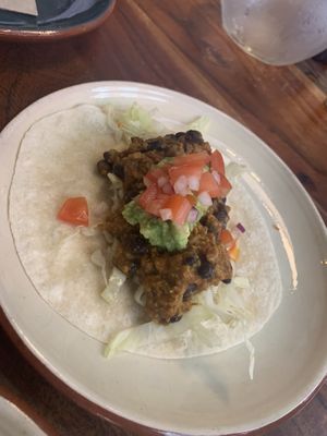 Guacamole taco  at Velada in Barcelona