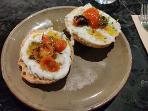 Mediterranean Toast at Velada in Barcelona