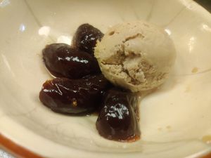 Figs and ice cream at Velada in Barcelona