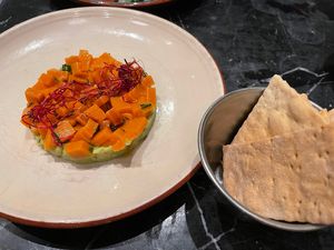 Salmón tartar   at Velada in Barcelona