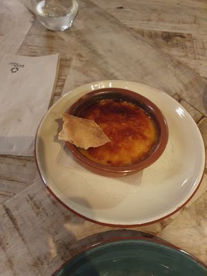 Creme Brulée at Velada in Barcelona