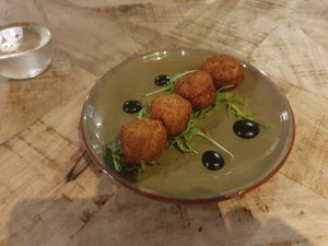 Croquettes at Velada in Barcelona