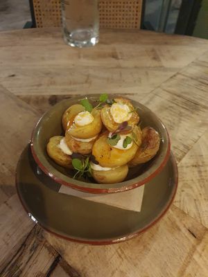 Patatas Bravas at Velada in Barcelona