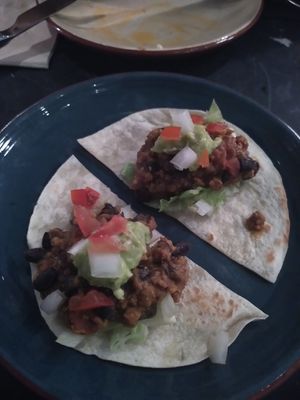 Avocado tacos at Velada in Barcelona