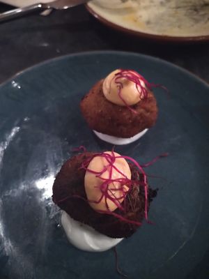 Barcelona style Bombas at Velada in Barcelona