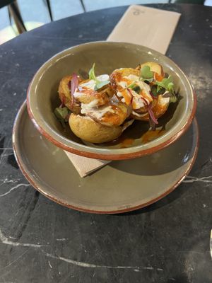 Potatoes Bravas  at Velada in Barcelona