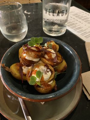 Patatas bravas  at Velada in Barcelona