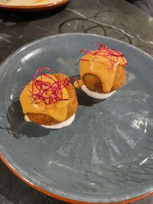 Barceloneta-style "Bomba”  at Velada in Barcelona