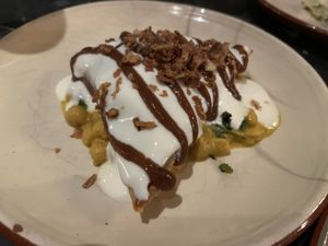 Samosa curry  at Velada in Barcelona