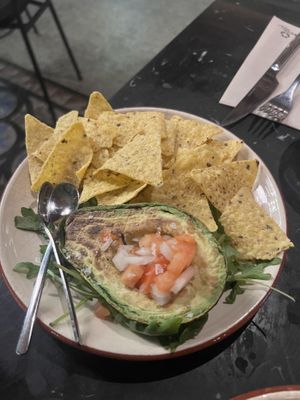 Grilled avocado  #Veganuary at Velada in Barcelona