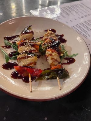 Teraki Skewers were unbelieveably tasty  at Velada in Barcelona