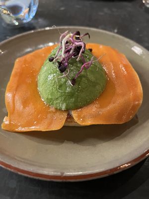 No-salmón avocado toast   at Velada in Barcelona