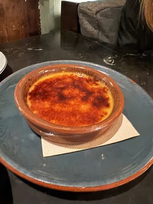 Creme brulee  at Velada in Barcelona