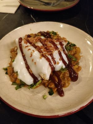 Samosa chaat at Velada in Barcelona