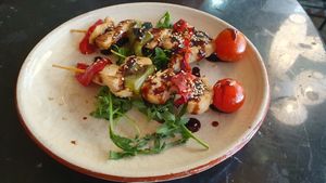 Teriyaki skewers. So nice I ordered a second set. at Velada in Barcelona