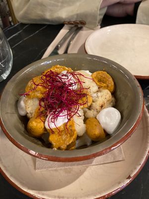 Cauliflower tikka masalaa  at Velada in Barcelona