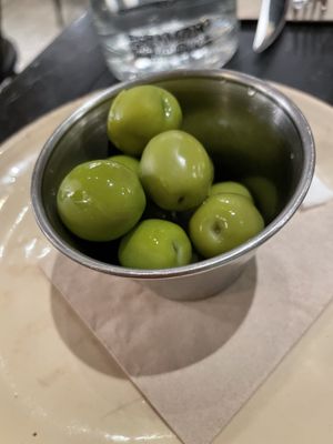 Classic olives  at Velada in Barcelona