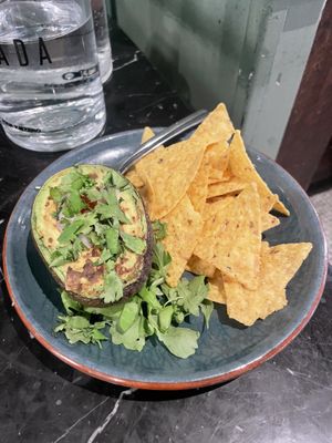 Grilled avocado  at Velada in Barcelona